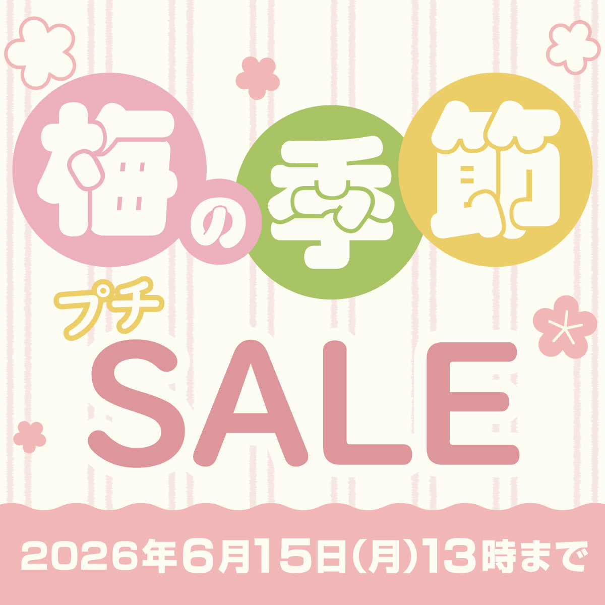 梅の季節プチセール
