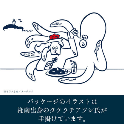 江ノ島タコカレー 200g illustration：タケウチアツシ
