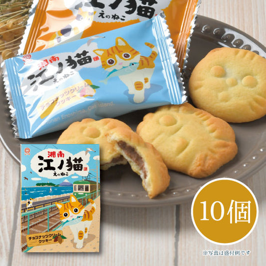 湘南 江ノ猫(チョコナッツクリームクッキー) 10個入